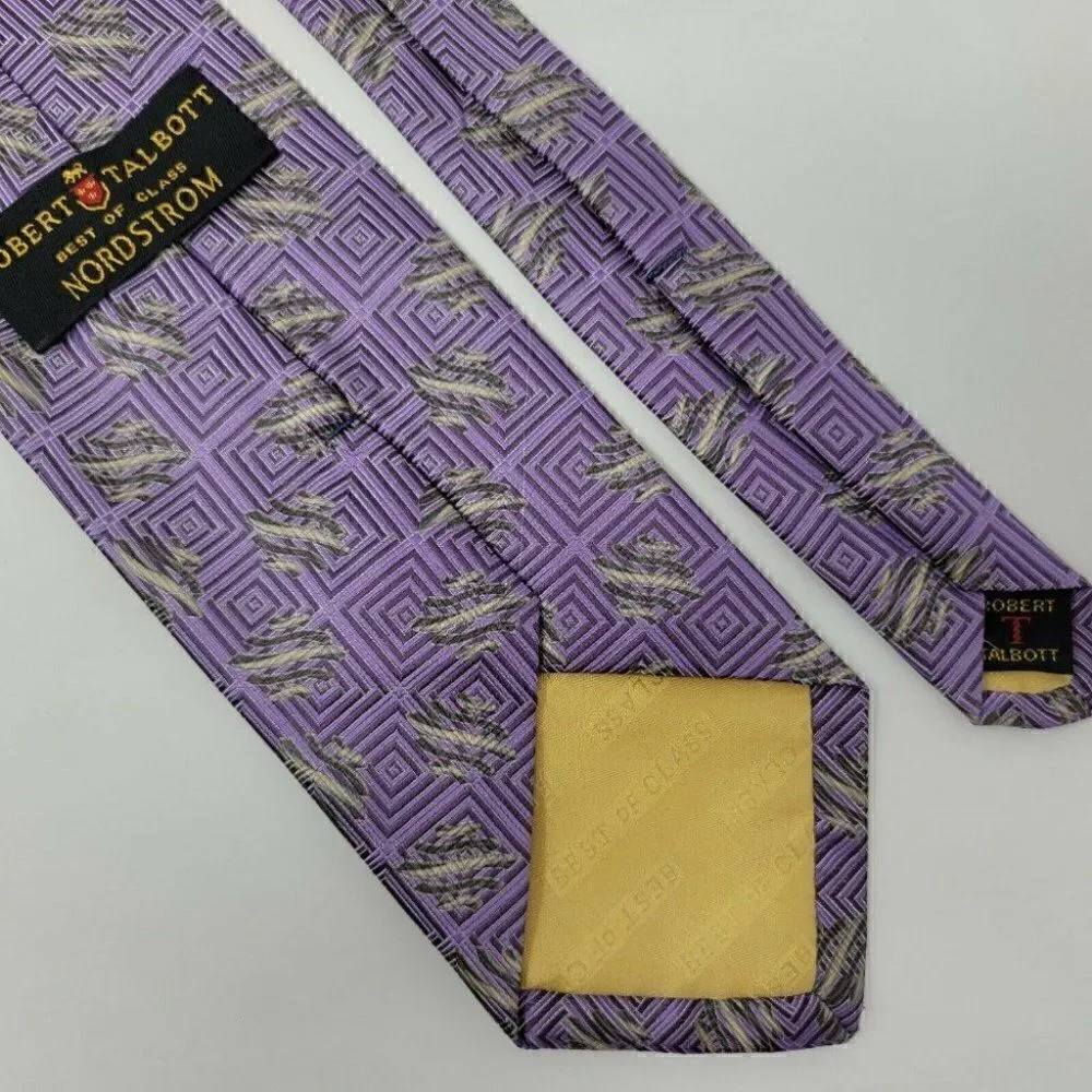 ROBERT TALBOTT BEST OF CLASS SILK TIE PURPLE